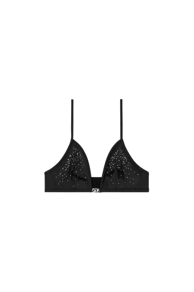 luna-dnm Sutien triunghiular din microfibră cu cristale luna-dnm Sutien triunghiular din microfibră cu cristale