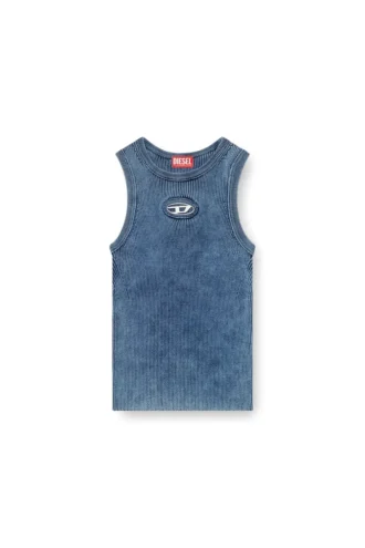 m-anchor-a-sl Top tubular din tricot cu nervuri, cu Oval D