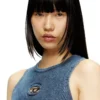 m-anchor-a-sl Top tubular din tricot cu nervuri, cu Oval D