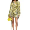 m-astrella Fustă mini din tricot jacquard pufos