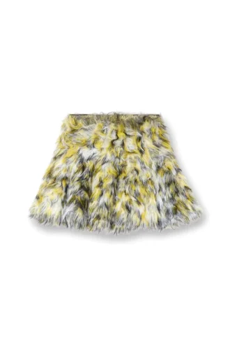 m-astrella Fustă mini din tricot jacquard pufos