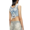m-bletilla Top tip sutien din tricot indigo distrus m-bletilla Top tip sutien din tricot indigo distrus
