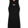 m-caddix Rochie fără mâneci din tricot cu nervuri