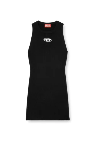 m-caddix Rochie fără mâneci din tricot cu nervuri