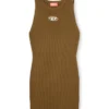 m-caddix Rochie fără mâneci din tricot cu nervuri