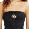 m-clarksvillex-c Top tubular din tricot cu logo decupat