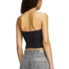 m-clarksvillex-c Top tubular din tricot cu logo decupat