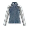 m-estrella Cardigan cu fermoar și benzi sportive m-estrella Cardigan cu fermoar și benzi sportive