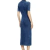 m-fenny-drs Rochie midi polo din tricot cu efect denim m-fenny-drs Rochie midi polo din tricot cu efect denim