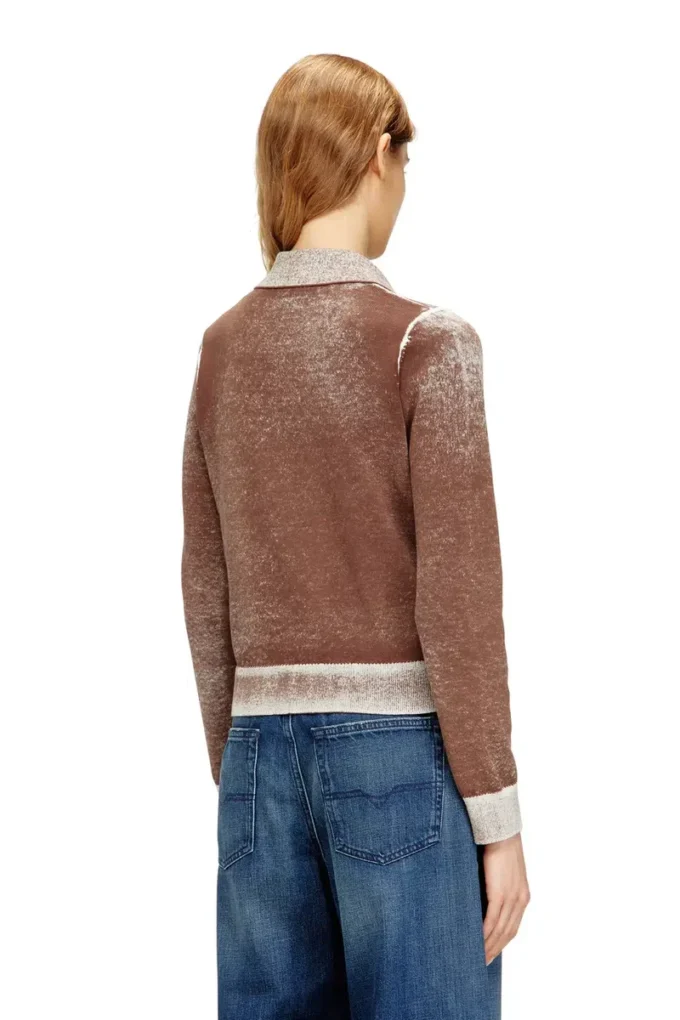m-loren Cardigan cu imprimeu estompat pe revers m-loren Cardigan cu imprimeu estompat pe revers