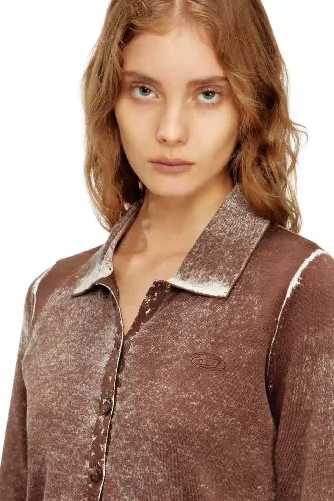 m-loren Cardigan cu imprimeu estompat pe revers m-loren Cardigan cu imprimeu estompat pe revers