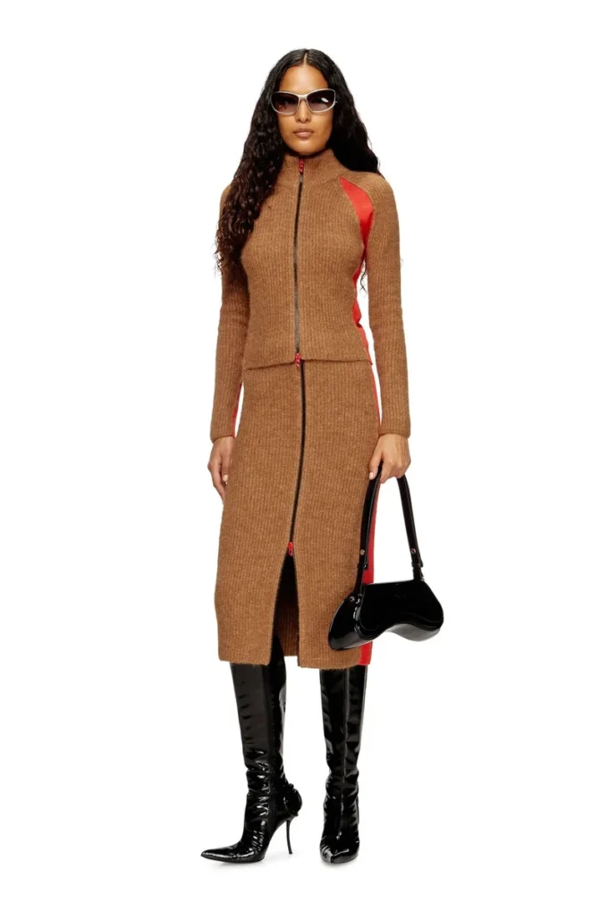 m-louise Cardigan din amestec de alpaca cu inserții contrastante m-louise Cardigan din amestec de alpaca cu inserții contrastante
