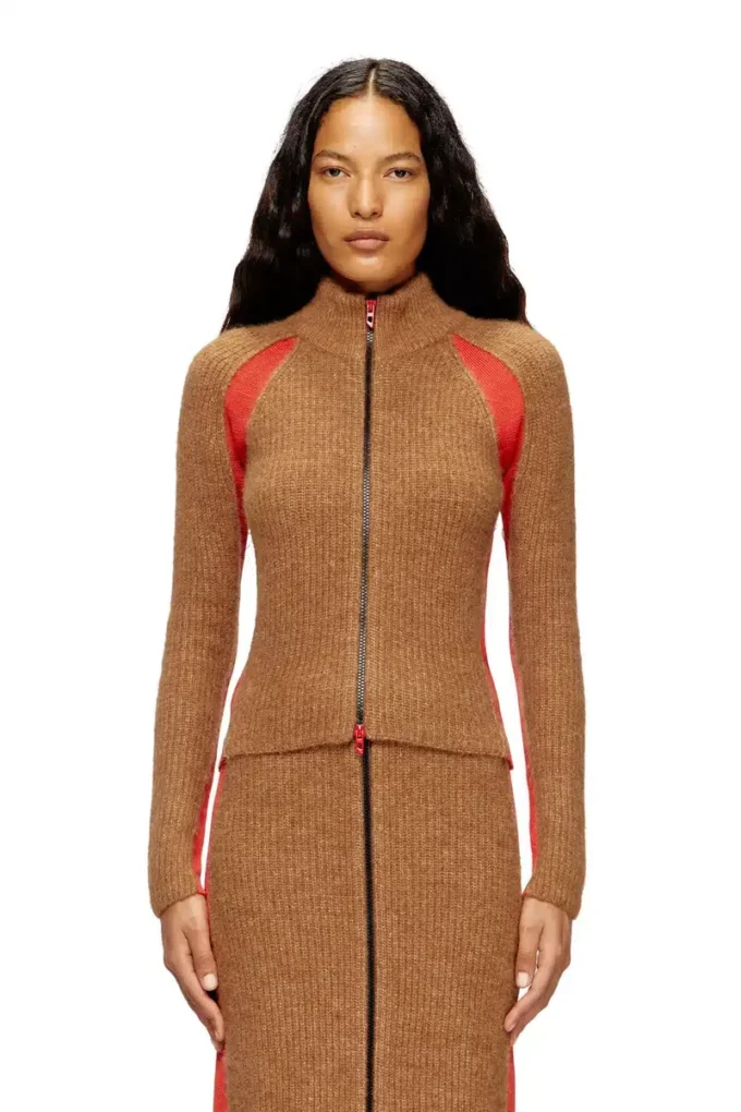 m-louise Cardigan din amestec de alpaca cu inserții contrastante m-louise Cardigan din amestec de alpaca cu inserții contrastante