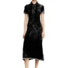 m-lourens Rochie midi polo din tricot cu imprimeu inversat
