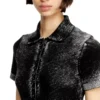 m-lourens Rochie midi polo din tricot cu imprimeu inversat