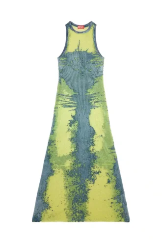 m-magias Rochie lungă din tricot metalic devoré