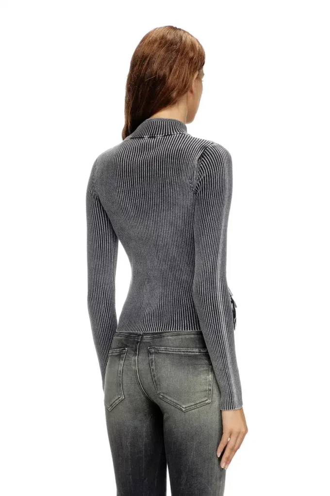 m-melissa Cardigan cu fermoar și buzunare cargo din denim m-melissa Cardigan cu fermoar și buzunare cargo din denim