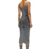 m-melti Rochie midi din tricot cu buzunare contrastante