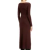 m-oloni Rochie midi din lână cu inserție m-oloni Rochie midi din lână cu inserție