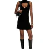 m-oloni-short Rochie mini din lână cu inserție m-oloni-short Rochie mini din lână cu inserție