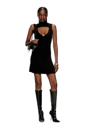 m-oloni-short Rochie mini din lână cu inserție