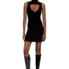 m-oloni-short Rochie mini din lână cu inserție m-oloni-short Rochie mini din lână cu inserție
