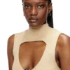 m-oloni-short Rochie mini din lână cu inserție m-oloni-short Rochie mini din lână cu inserție