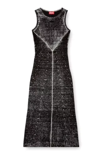 m-rab Rochie din tricot de in cu logo decupat m-rab Rochie din tricot de in cu logo decupat
