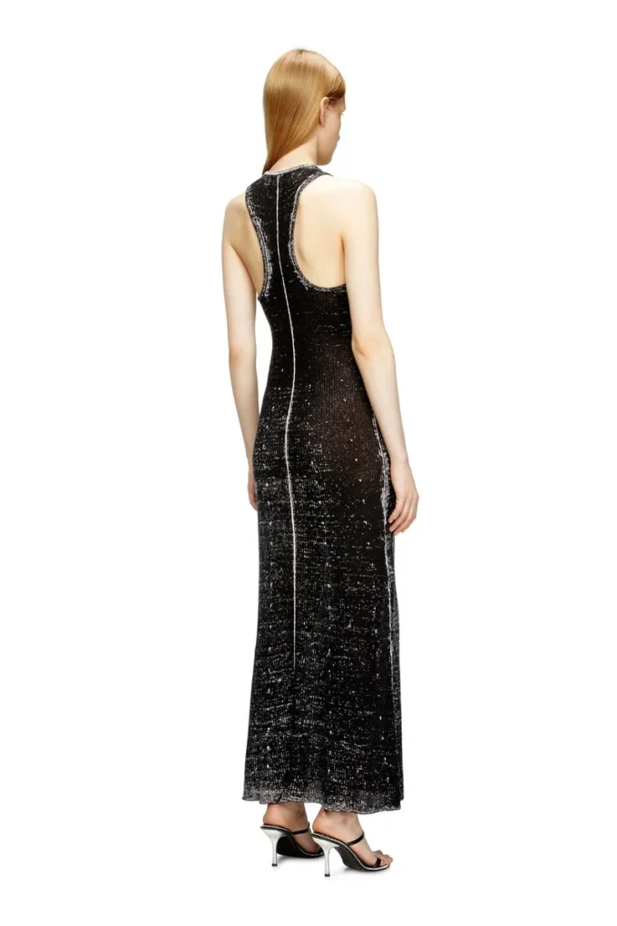 m-rab Rochie din tricot de in cu logo decupat m-rab Rochie din tricot de in cu logo decupat