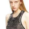 m-rab Rochie din tricot de in cu logo decupat m-rab Rochie din tricot de in cu logo decupat