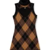 m-romko-dress Rochie din lână cu model argyle m-romko-dress Rochie din lână cu model argyle