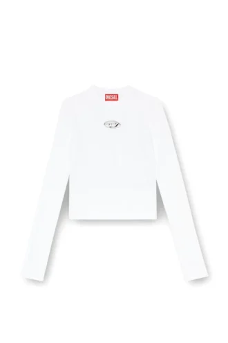 m-valari Top din tricot cu nervuri din amestec de viscoză cu Oval D m-valari Top din tricot cu nervuri din amestec de viscoză cu Oval D