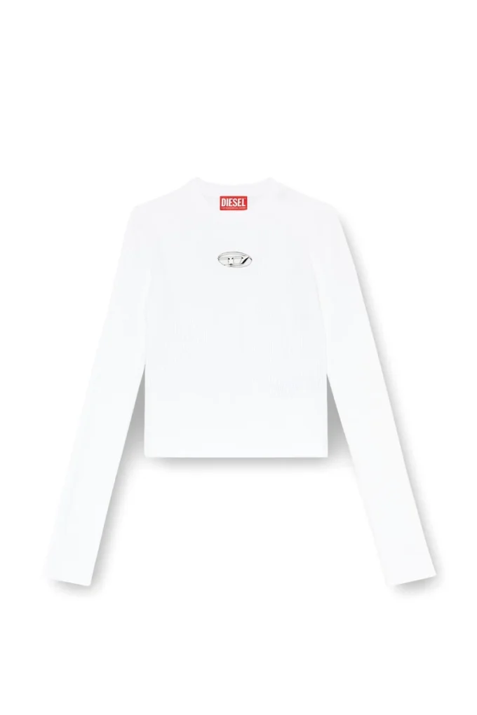 m-valari Top din tricot cu nervuri din amestec de viscoză cu Oval D m-valari Top din tricot cu nervuri din amestec de viscoză cu Oval D