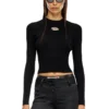 m-valari Top din tricot cu nervuri din amestec de viscoză cu Oval D m-valari Top din tricot cu nervuri din amestec de viscoză cu Oval D