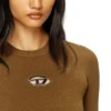 m-valari Top din tricot cu nervuri din amestec de viscoză cu Oval D m-valari Top din tricot cu nervuri din amestec de viscoză cu Oval D