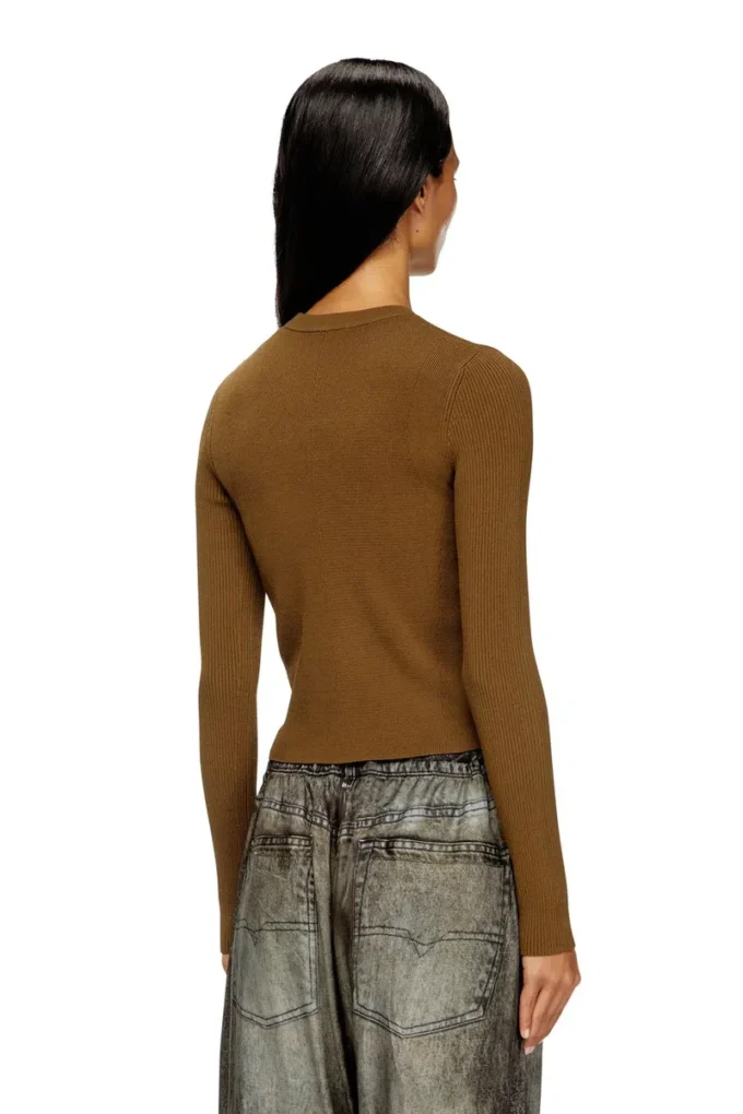m-valari Top din tricot cu nervuri din amestec de viscoză cu Oval D m-valari Top din tricot cu nervuri din amestec de viscoză cu Oval D