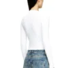 m-valari Top din tricot cu nervuri din amestec de viscoză cu Oval D m-valari Top din tricot cu nervuri din amestec de viscoză cu Oval D