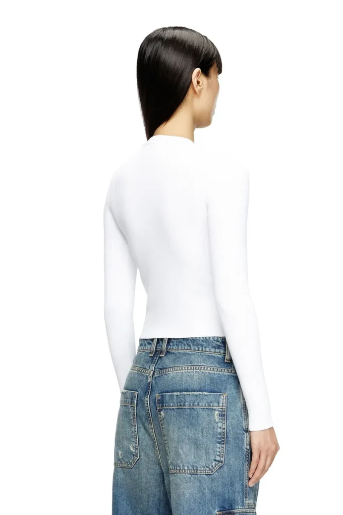 m-valari Top din tricot cu nervuri din amestec de viscoză cu Oval D m-valari Top din tricot cu nervuri din amestec de viscoză cu Oval D