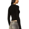m-valary Bluză cu mâneci lungi din tricot cu nervuri m-valary Bluză cu mâneci lungi din tricot cu nervuri
