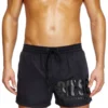mario-34-d-core Pantaloni scurți de baie cu logo imprimat mario-34-d-core Pantaloni scurți de baie cu logo imprimat