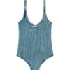 maura-dnm Body din bumbac elastic spălat cu efect marmorat maura-dnm Body din bumbac elastic spălat cu efect marmorat