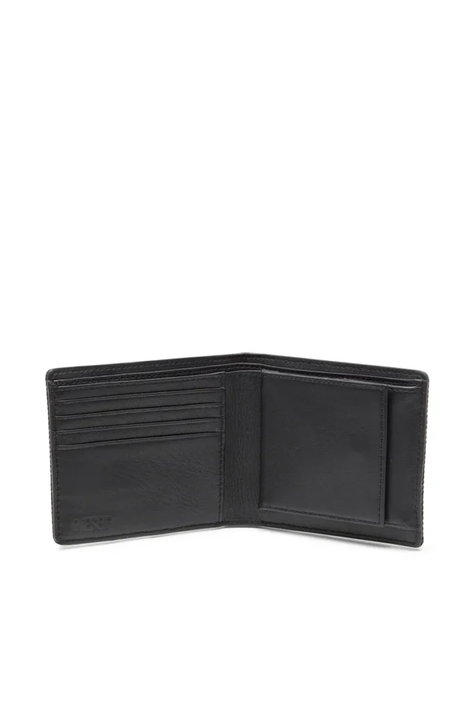 multi-pkts bi fold coin s 3d Portofel din denim cu logo