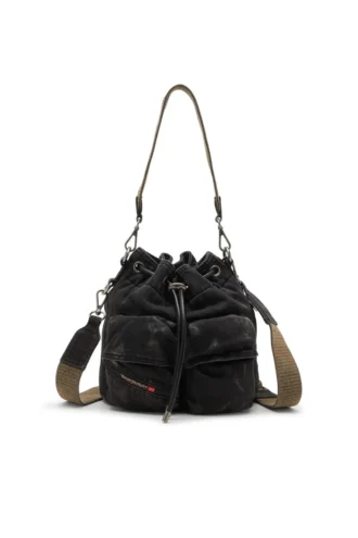 multi-pkts bucket x Geantă tip sac cu multiple buzunare din denim spălat