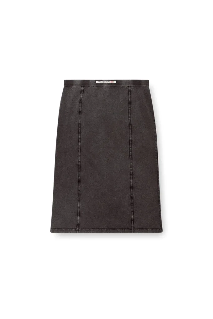 o-allegra Fustă midi cu efect denim o-allegra Fustă midi cu efect denim