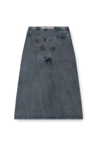 o-alline Fustă midi din jersey cu aspect denim o-alline Fustă midi din jersey cu aspect denim