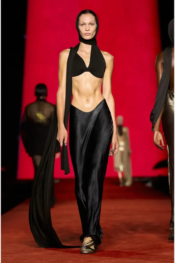 o-syren Fustă lungă din satin o-syren Fustă lungă din satin