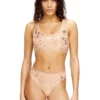 oriba-gft Sutien din bumbac elastic cu imprimeu metalic oriba-gft Sutien din bumbac elastic cu imprimeu metalic