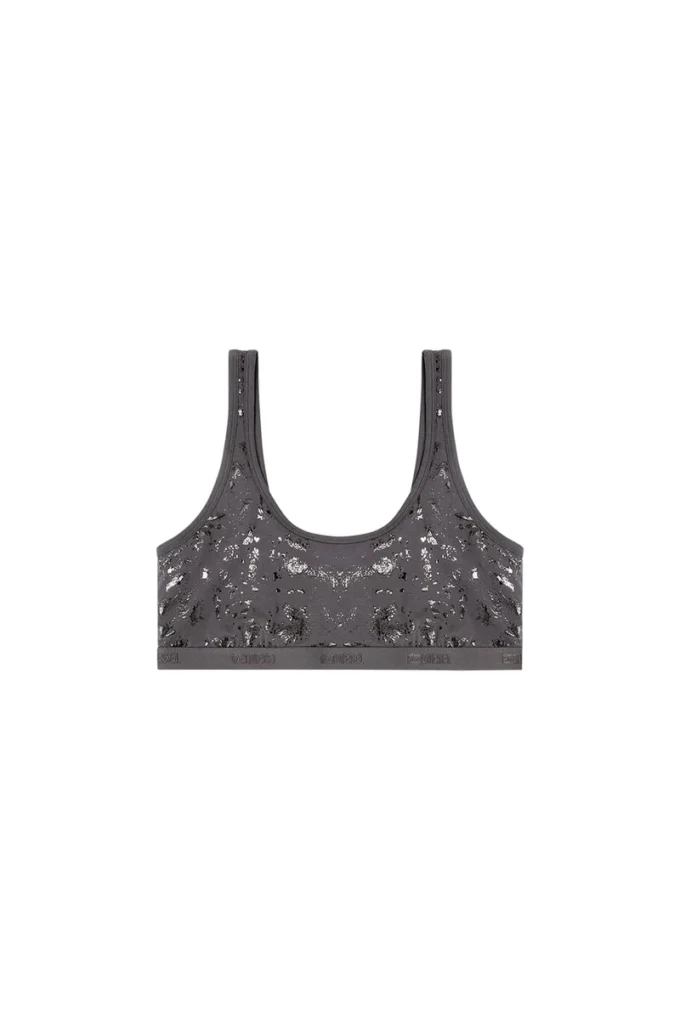 oriba-gft Sutien din bumbac elastic cu imprimeu metalic oriba-gft Sutien din bumbac elastic cu imprimeu metalic