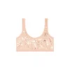 oriba-gft Sutien din bumbac elastic cu imprimeu metalic oriba-gft Sutien din bumbac elastic cu imprimeu metalic