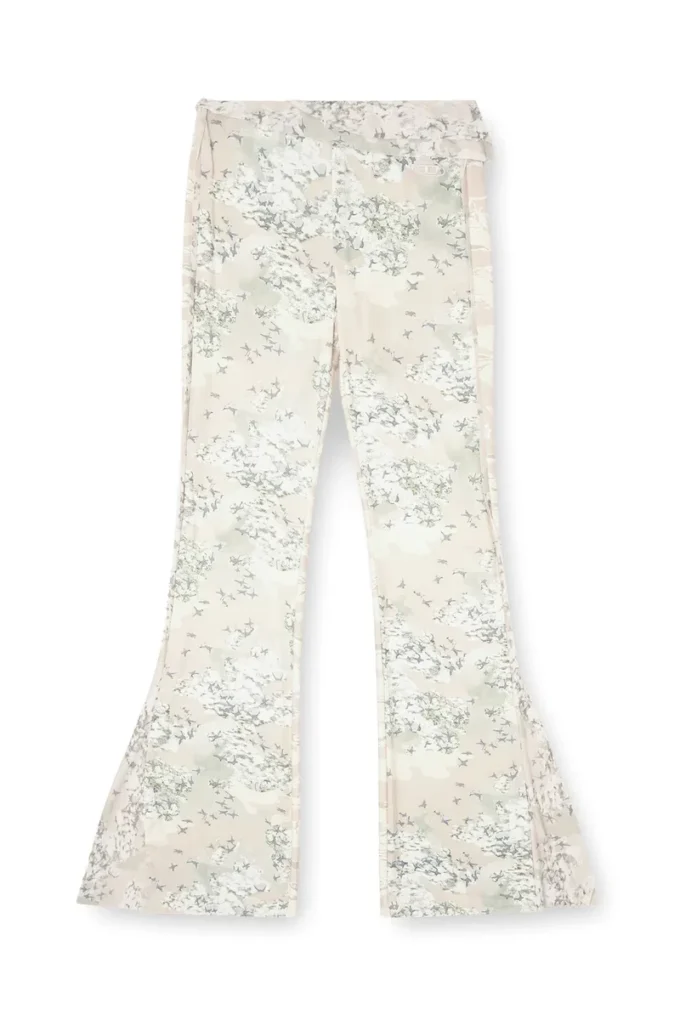 p-affal Pantaloni jazz cu imprimeuri camuflaj mixte